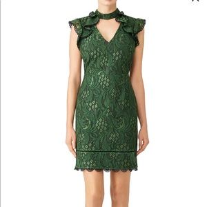 Adelyn Rea Green lace sheath dress